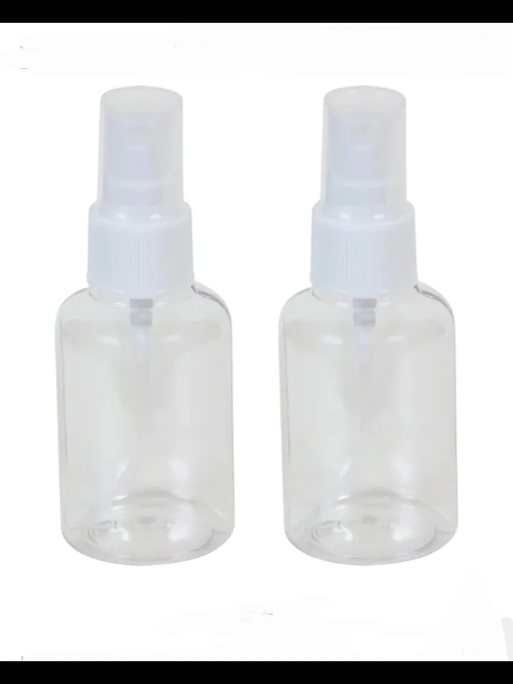 Crafter's Square Pump-Spray Bottles - Clear with White Tops (2 Pack) BNIB